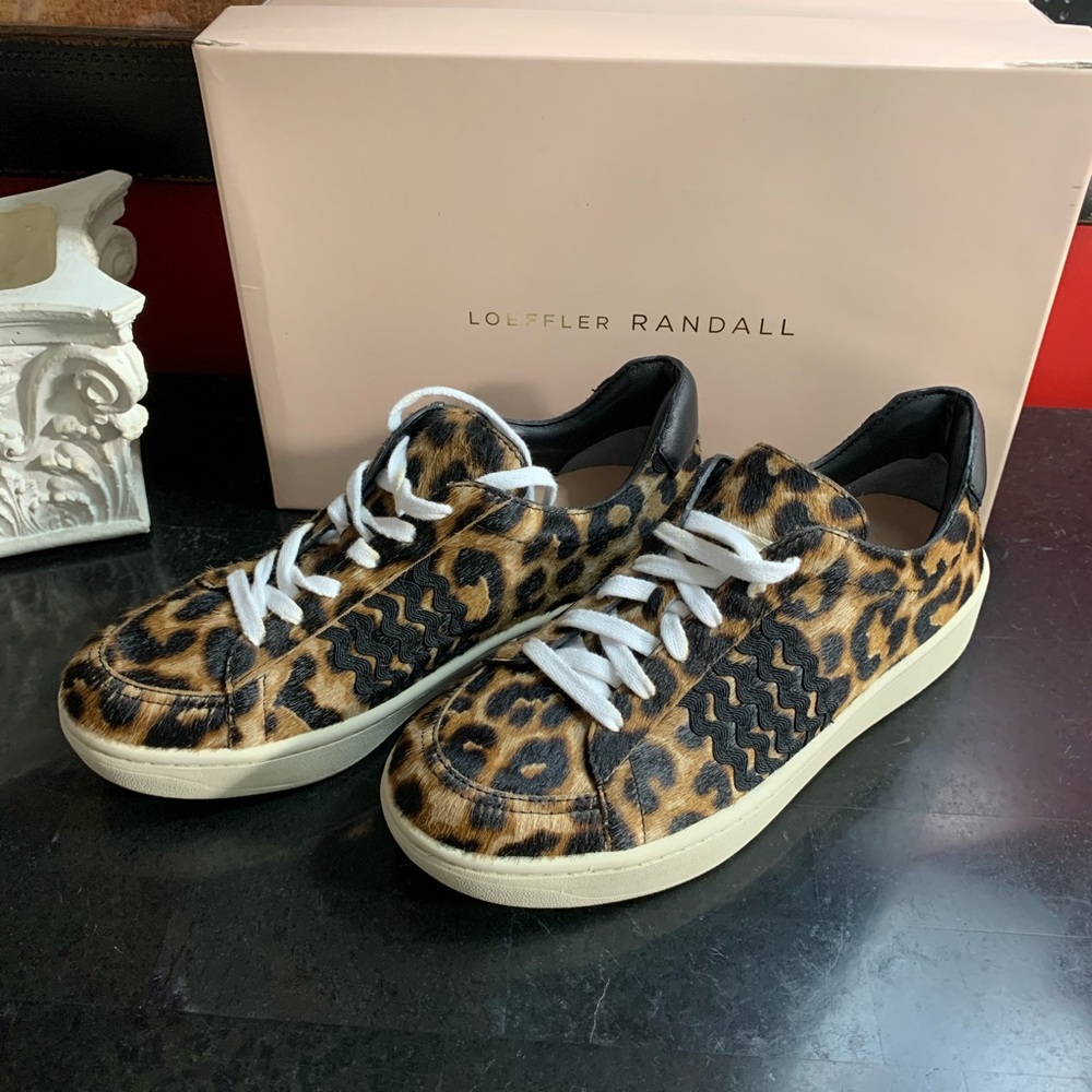 Loeffler Randall NIB! Leopard Sneakers $395 - Picture 11 of 16